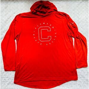 NIKE Clemson University Death Valley Orange Tigers Dri Fit Long Sleeve Hoodie XL